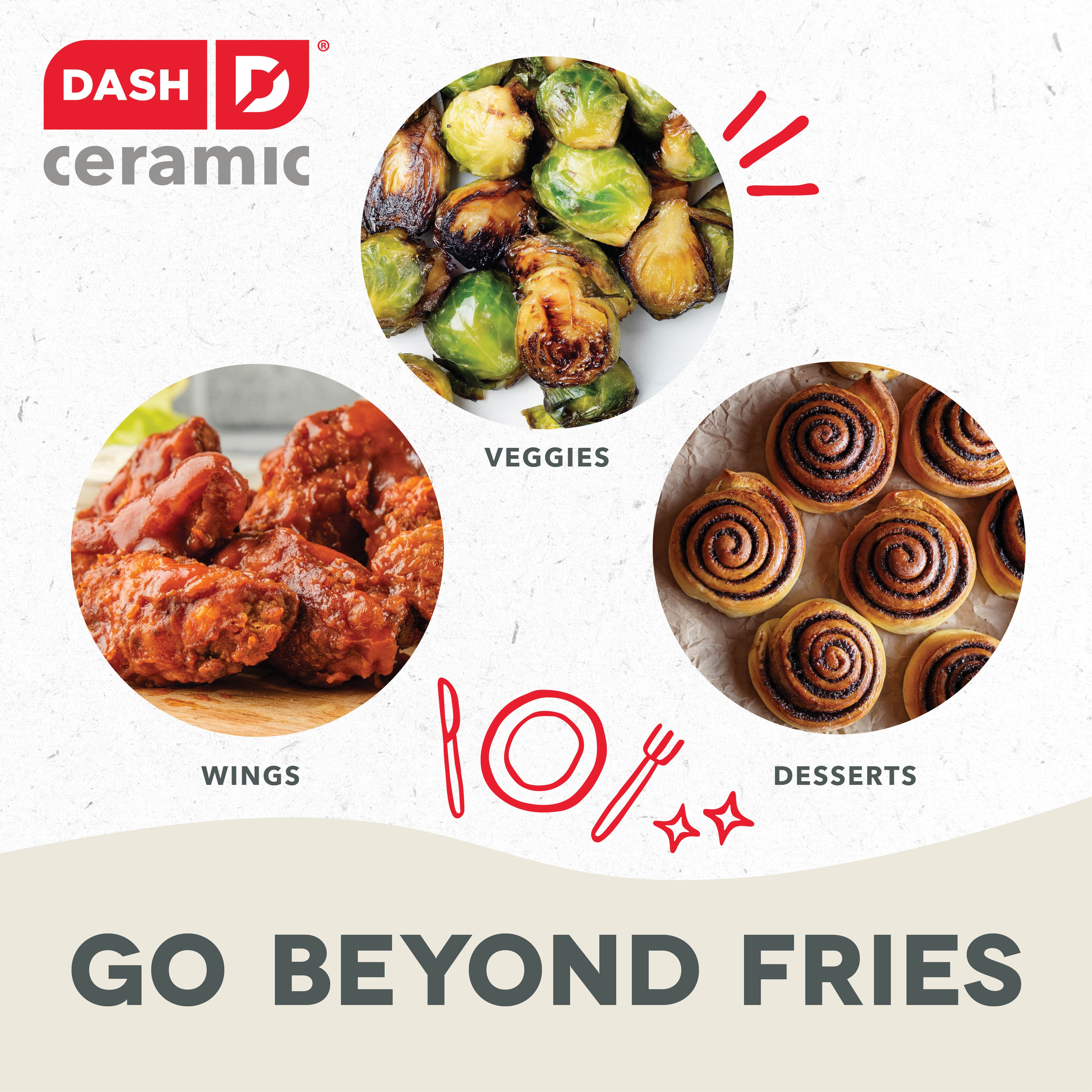 Ceramic Tasti-Crisp Express Air Fryer 2.6QT